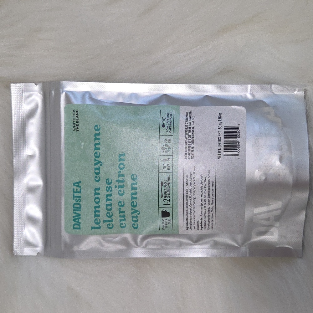 2/$20 Davidstea LEMON CAYENNE CLEANSE Loose Leaf Tea 50g *Retired* Davids Tea
